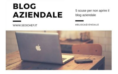 5 motivi per non aprire il blog aziendale