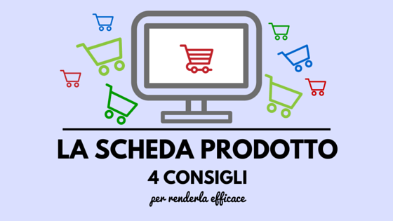 la scheda prodotto 4 consigli