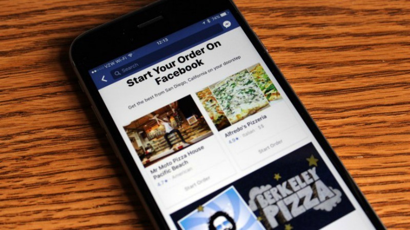 Con Facebook Order Food il pranzo arriva a cas